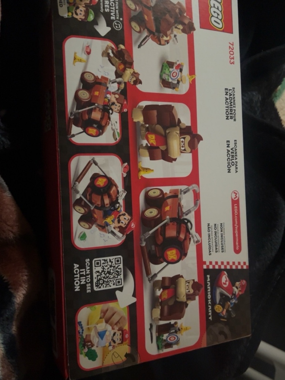 Lego Mario Kart Donkey Kong Set - Brown, Tan, Red, Yellow